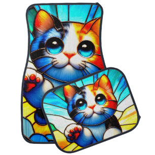 Kitten Art Car Floor Mat
