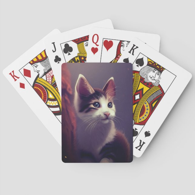 Kitten Art Poker Cards (Back)