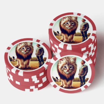 Kitten Art Poker Chips by MarblesPictures at Zazzle