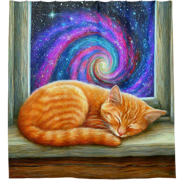 Kitten Art Shower Curtain (Front)