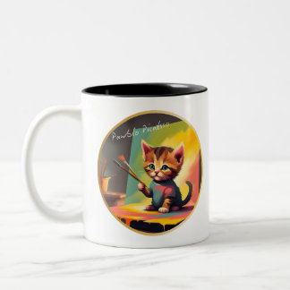 Kitten Artist Painting Dream the Dream Mug
