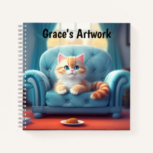 Kitten Artwork Notebook