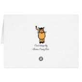 kitten asleep cards (Back Horizontal)