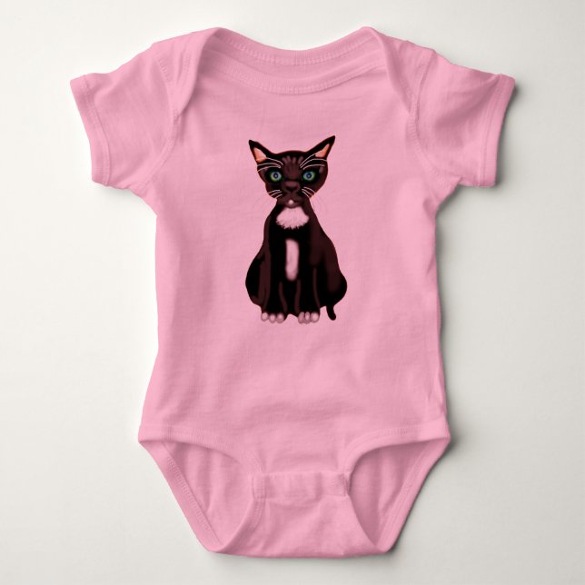kitten baby bodysuit (Front)
