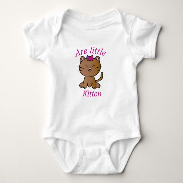 Kitten Baby Bodysuit (Front)
