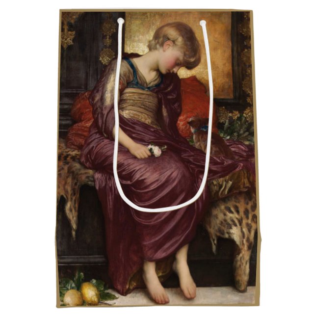 Kitten (by Frederic Leighton) Medium Gift Bag (Back)