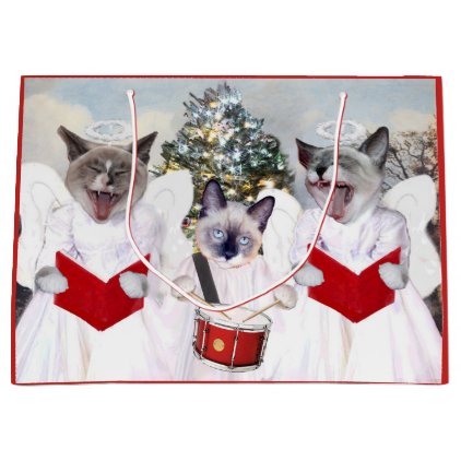 Kitten Carol Christmas Gift Bag