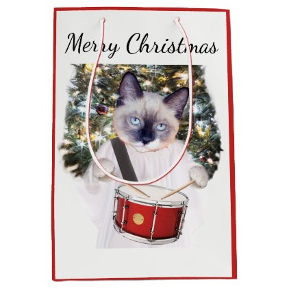Kitten Carol Holiday Medium Gift Bag