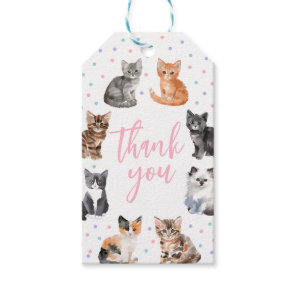 Kitten Cat Birthday Favor Tag