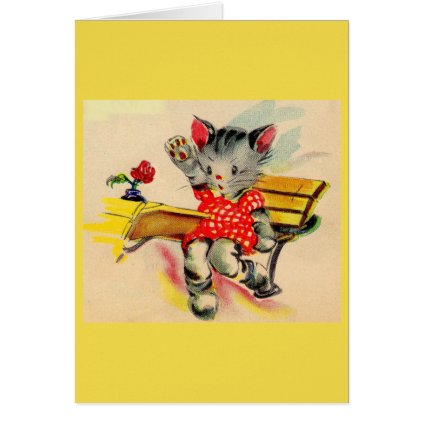 kitten cat student card