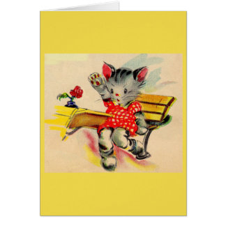 kitten cat student cards