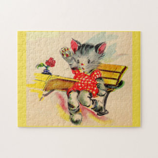 kitten cat student jigsaw puzzle
