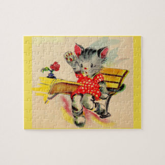kitten cat student jigsaw puzzle