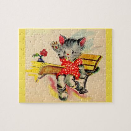 kitten cat student jigsaw puzzle