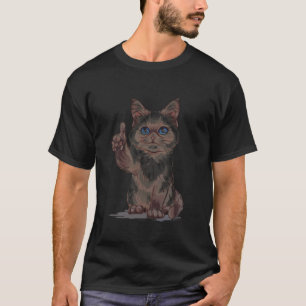 Kitten Cat Thumbs Up Love Animal Rescue Crazy Cat  T-Shirt