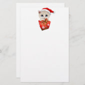 Kitten Christmas Santa with Gift (Front/Back)