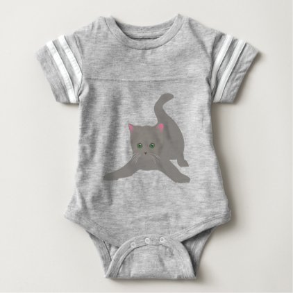 kitten cute baby animal fun joy happy beautiful baby bodysuit