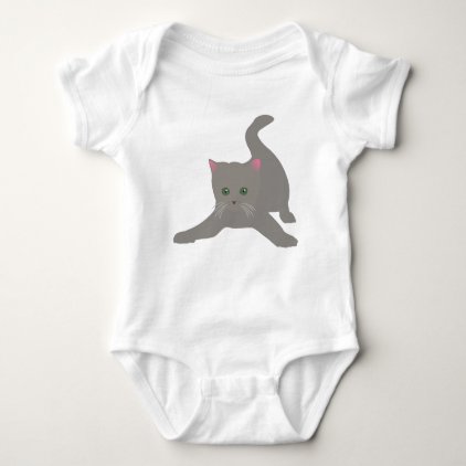 kitten cute baby animal fun joy happy beautiful baby bodysuit