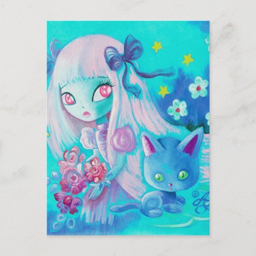 Kitten Dreams Postcard