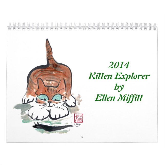 Kitten Exporer 2014 Calendar by Ellen Miffitt (Cover)