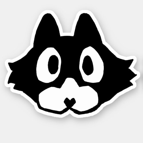 Kitten Face _ _shelter_ Vinyl Sticker