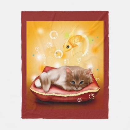 Kitten Fleece Blanket