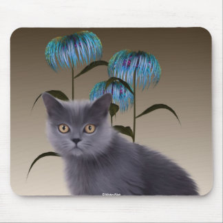 Kitten Flowers Mousepad