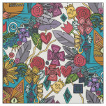 kitten garden fabric