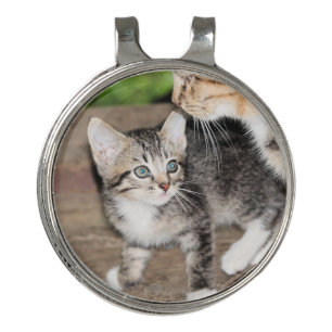 Kitten Golf Hat Clip