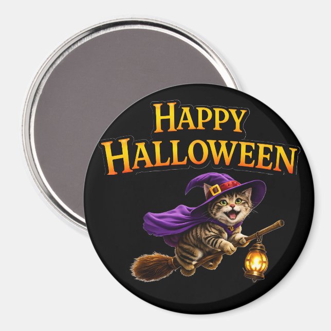 Kitten happy Halloween magnet (Front/Back)