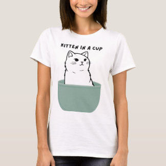 Kitten in a Cup Snack T-Shirt