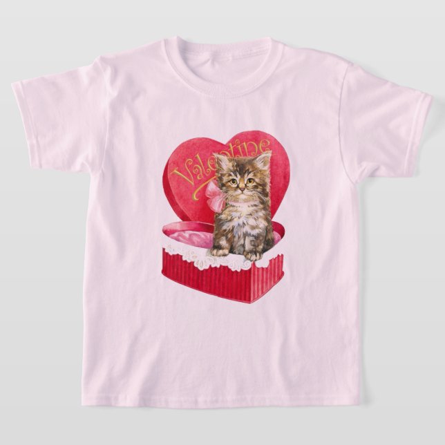 Kitten in Candy Box  T-Shirt (Laydown)