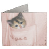 Kitten in the Pocket 2 Billfold Wallet (Front)