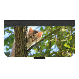 Kitten In Tree Wallet Case