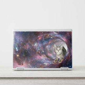 Kitten in Worm Hole HP EliteBook LapTop Skin