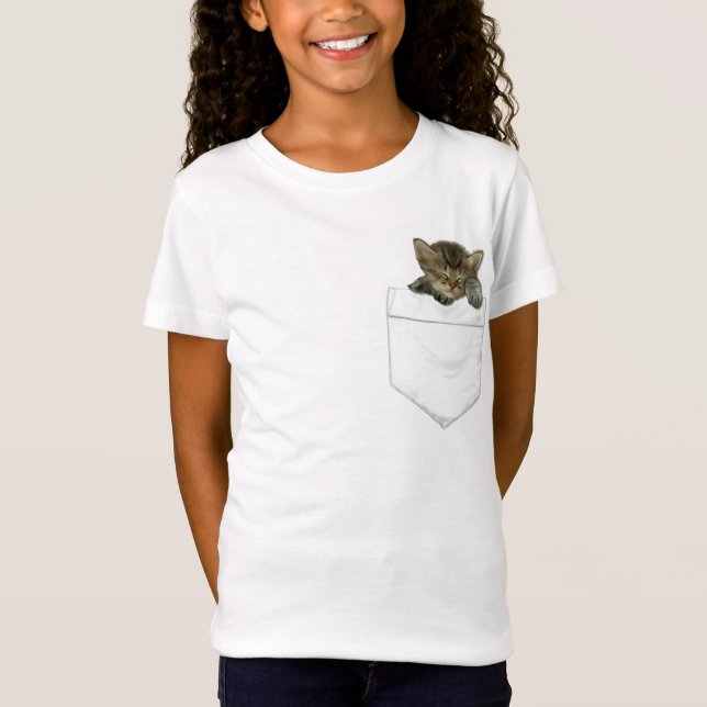 Kitten In Your Pocket T-Shirt (Front)
