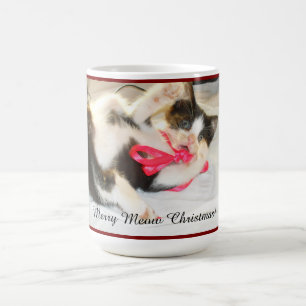 Kitten Keepsake Photo Text, Snowflake, Customize, Coffee Mug