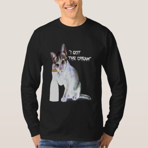 Kitten Kitten Treats I Got The Cream Cat Owners Pe T-Shirt