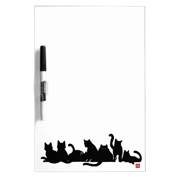 Kitten Line Dry Erase Board