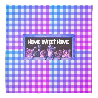 Kitten Litter Love Queen Duvet Cover