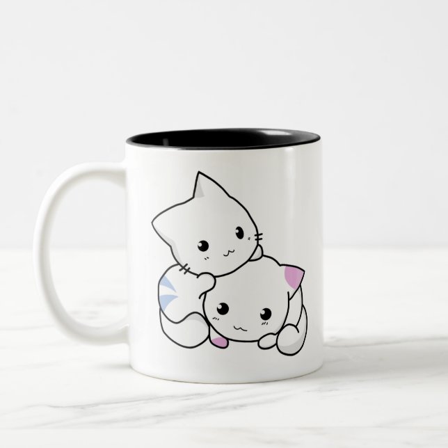 Kitten Love Two Toned Mug (Left)
