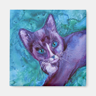 Kitten Magnet - "Purple Tuxedo"