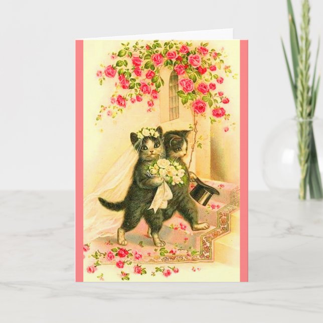 kitten newlyweds card (Front)