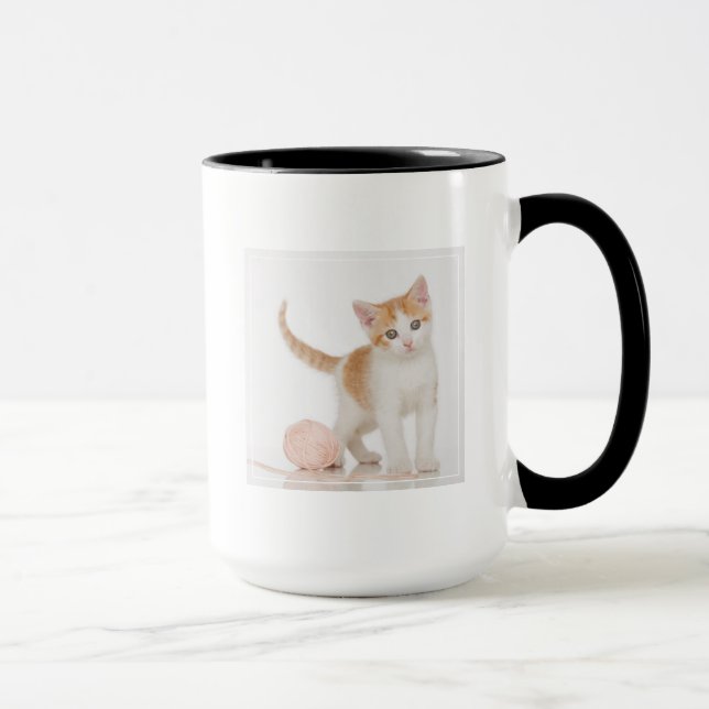 Kitten Next To Ball Of String Mug (Right)
