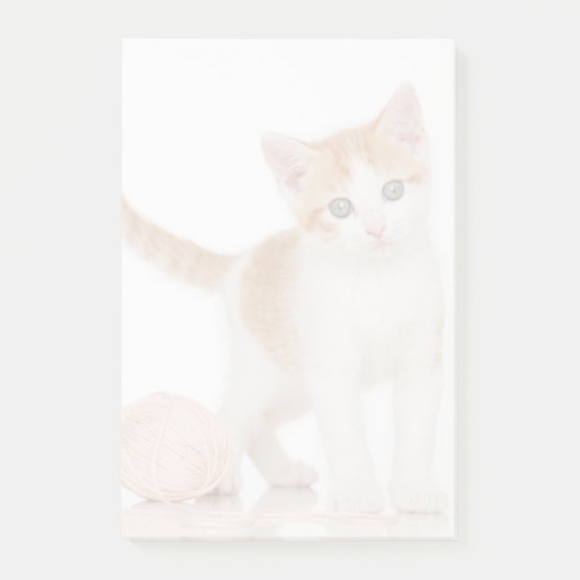 Kitten Next To Ball Of String Post-it Notes (Front)