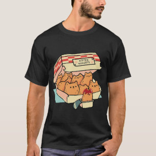 Kitten Nuggets Fast Food Cat And Chicken Nugget Qu T-Shirt