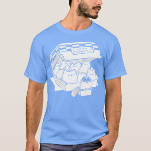 Kitten Nuggets Fast Food Cat Black and White by To T-Shirt