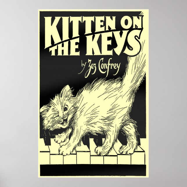 Kitten on the Keys Huge Poster (Front)