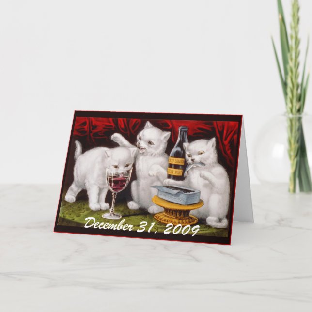 Kitten Party! Before & After - Greeting Card (Front)