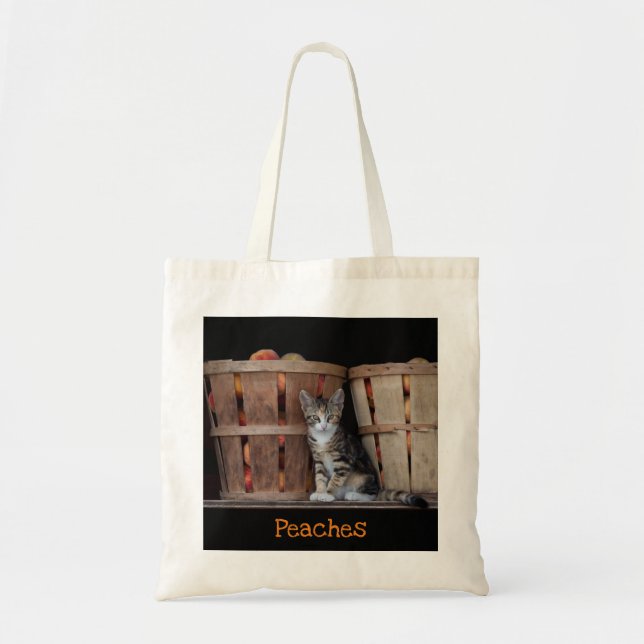 Kitten Peaches Tote Bag (Front)